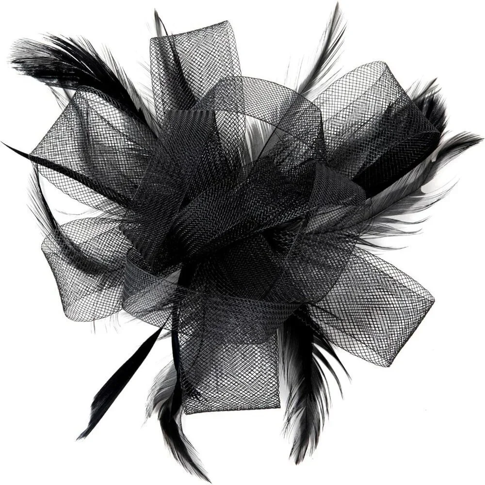 Women's Fascinator Hat Vintage 20s Style Headpiece for Wedding Derby Party